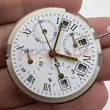 Asian 7750 Automatic Chronograph Movement @4.5 White Calendar Second @9 ETA 7750