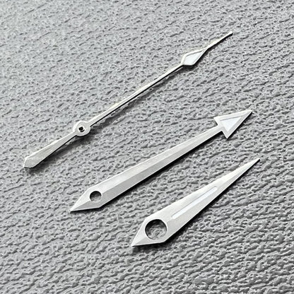 2 Sätze/Packung Modifiziertes silbernes Lume-Uhrzeiger-Set für ETA2836 2824 2892A2 