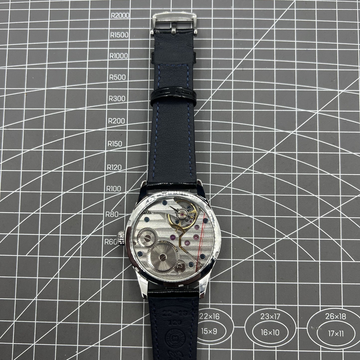 42mm Herrenuhr Mechanisches Uhrwerk Seagull ST3600 Weißes Zifferblatt Handaufzug