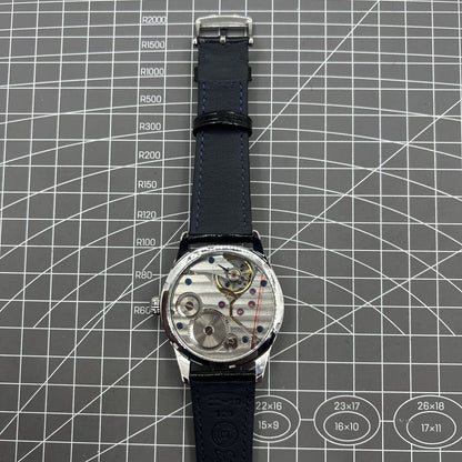 42mm Herrenuhr Mechanisches Uhrwerk Seagull ST3600 Weißes Zifferblatt Handaufzug