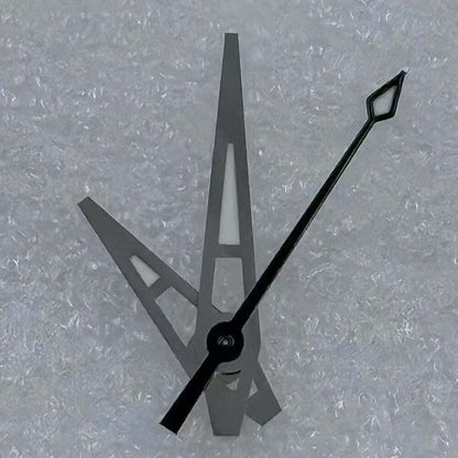 Lume Black Second Silver Trim Big Arrow Zeiger für Seiko NH35/36 NH38 NH72 NH70 
