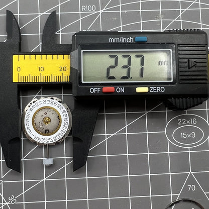 Swiss Made Ronda 705 quartz movement watch accessory featuring date display at 3 o'clock for accuracy and reliability.