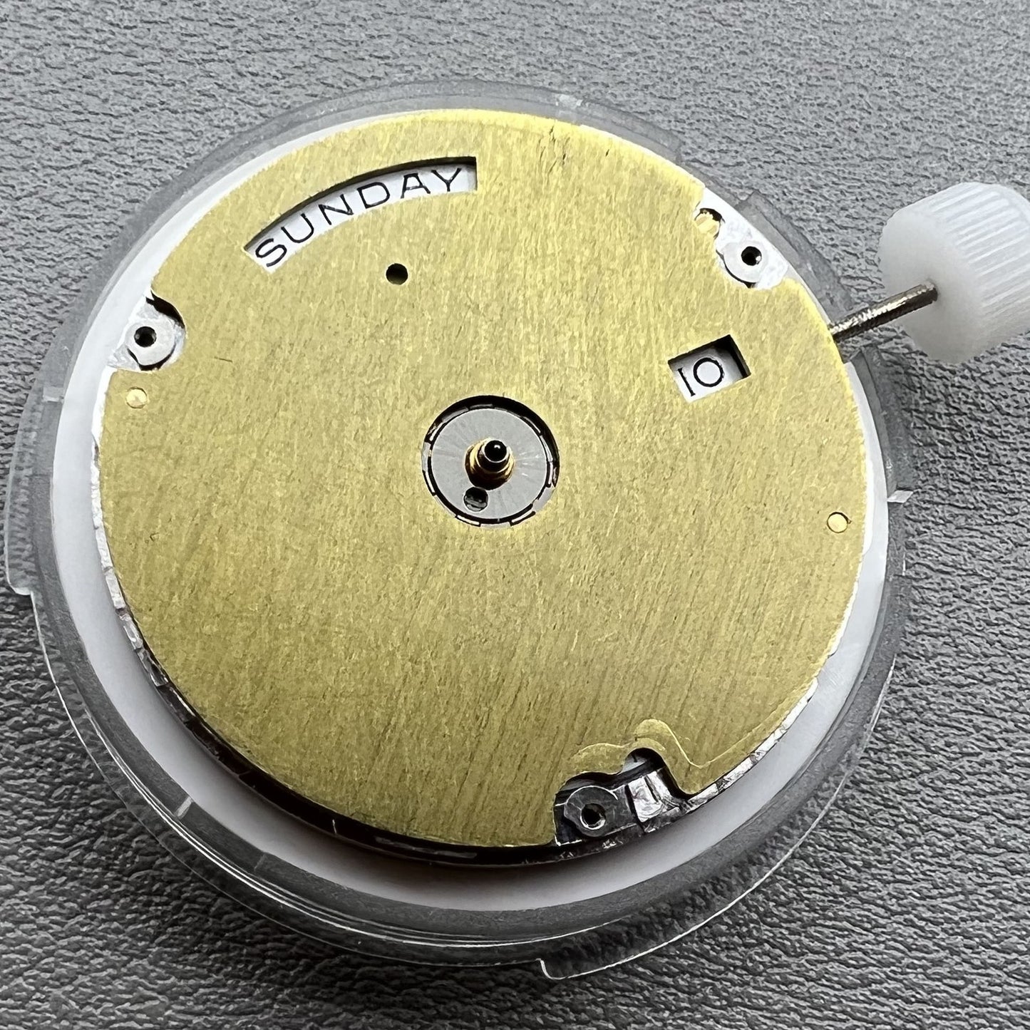 Automatik Uhr China Made Ref 3255 schmaler Kalender Doppeldatum Mechanik