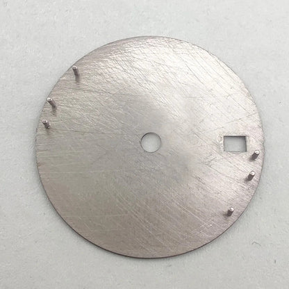 28.5mm solid color metal watch dial, sleek design, no lume, compatible with NH35 movement.