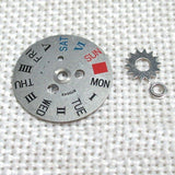 English+Roman Week Disk Wheel Week Wheel for Orient 46941 46943 Movement