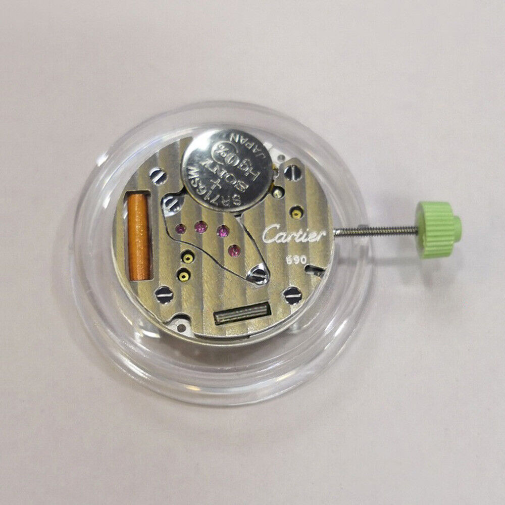 Swiss Made CTR-690 quartz watch part with 2 hands, genuine replacement for precise timekeeping.