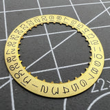 Golden Background Numberal Date Disk Wheel Date Wheel for ETA2824 Datejust Date