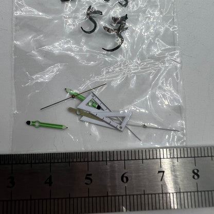 Triangular ruler-style watch hands for Miyota 2035 movement, stylish irregular design.