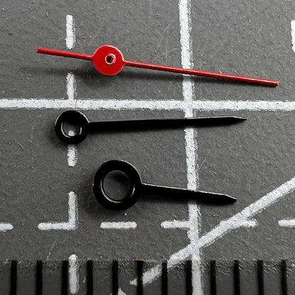 2er Set 11mm Schwarz Lackierte Zeiger für Miyota 2035 2115 2105 2305 Uhrwerk