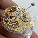 Seagull ST3600 Mechanical Golden Hollow Movement for ETA 6497 Second at 9