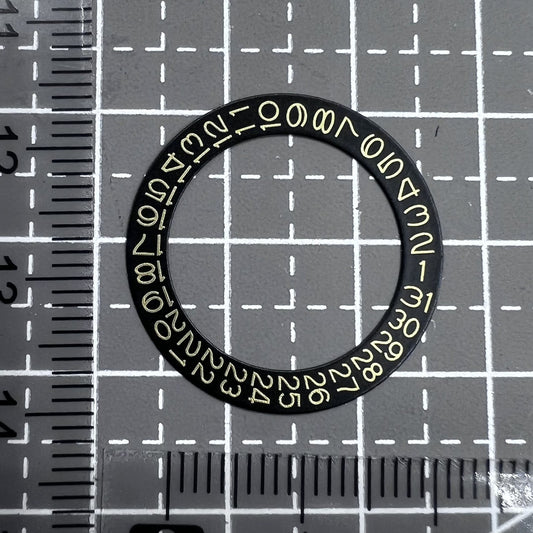2 PIECES Golden Character Black Background Date Disk Date Wheel for NH35 NH36
