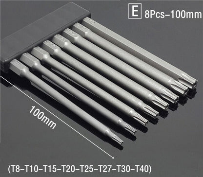 50/75/100/150mm Security Tamper Proof Magnetic Screwdriver Set Drill Bit Screw