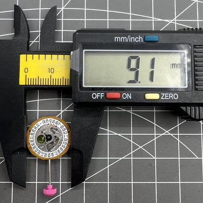 Miyota 9T13 Date at 3 Quartz Movement