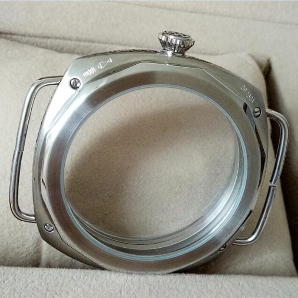 47mm Uhrglas 316L Graviertes Gehäuse für Seagull ST3600 ST3621 ETA6497 649