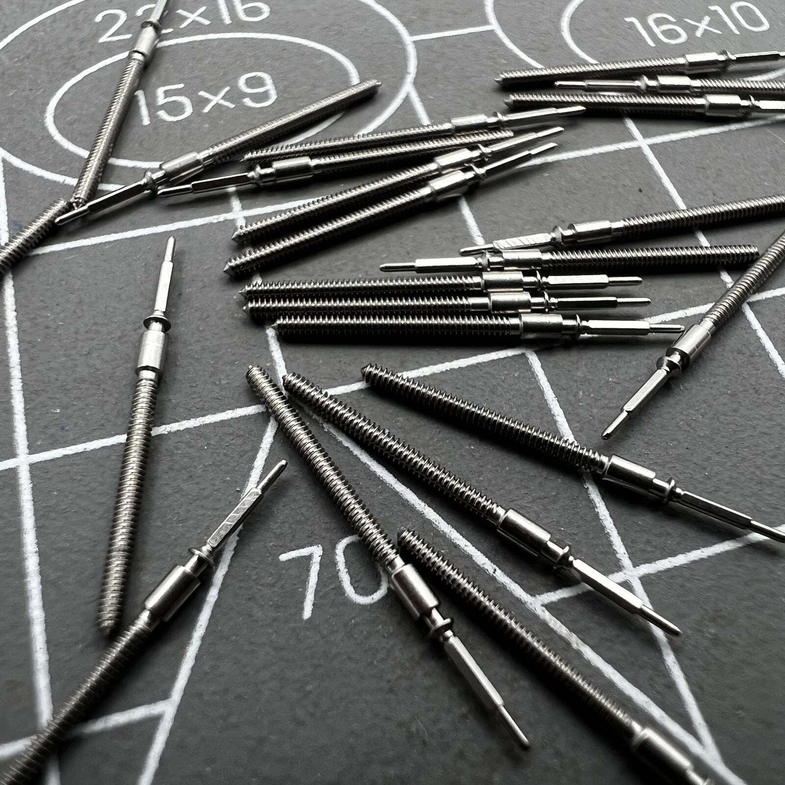 1. Precision ETA 2824 watch winding stem for reliable timepiece movement repair.  