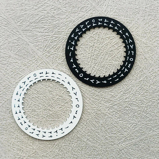 Arabic date disk wheel for Japan NH35 automatic mechanical watch movement, precise replacement part.