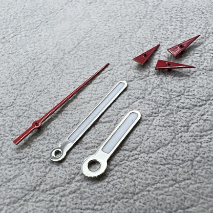 2 Sets Pack Grüne Leuchtzeiger Rund Spitz für Miyota OS10 OS20 OS60 OS80