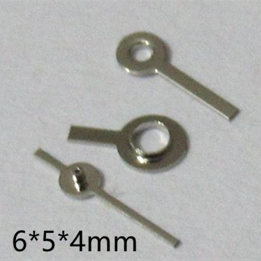 6mm silver square pointed watch hands set compatible with Miyota 2035 2115 2105 2305 2315 movements.