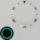 40.3/32.8mm C3/BGW9 Green/Blue Lume Diving Flat Watch Bezel Insert Watch Part