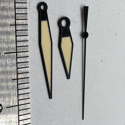 Diamond shaped orange lume watch hands compatible with ETA2836/2846/2824/2846 movements.