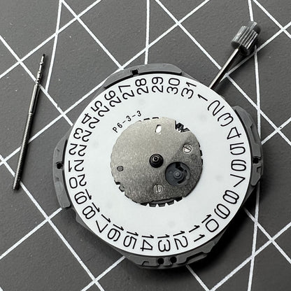 Japan-made Miyota GR12 quartz watch movement, precise replacement for Miyota 1S13 models.