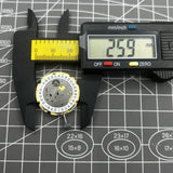 Golden Miyota Citizen 8200/8215 Mechanical Movement Double Calendar Date At 3