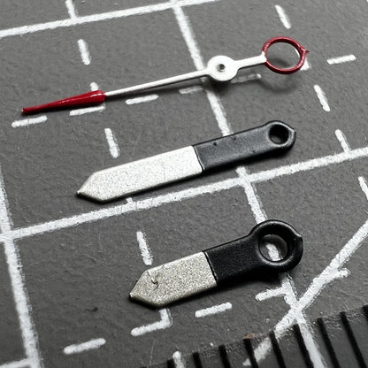 2er Set schwarze weiße Zeiger für Miyota 2035 Quarzuhrenwerk P1-H4-C111