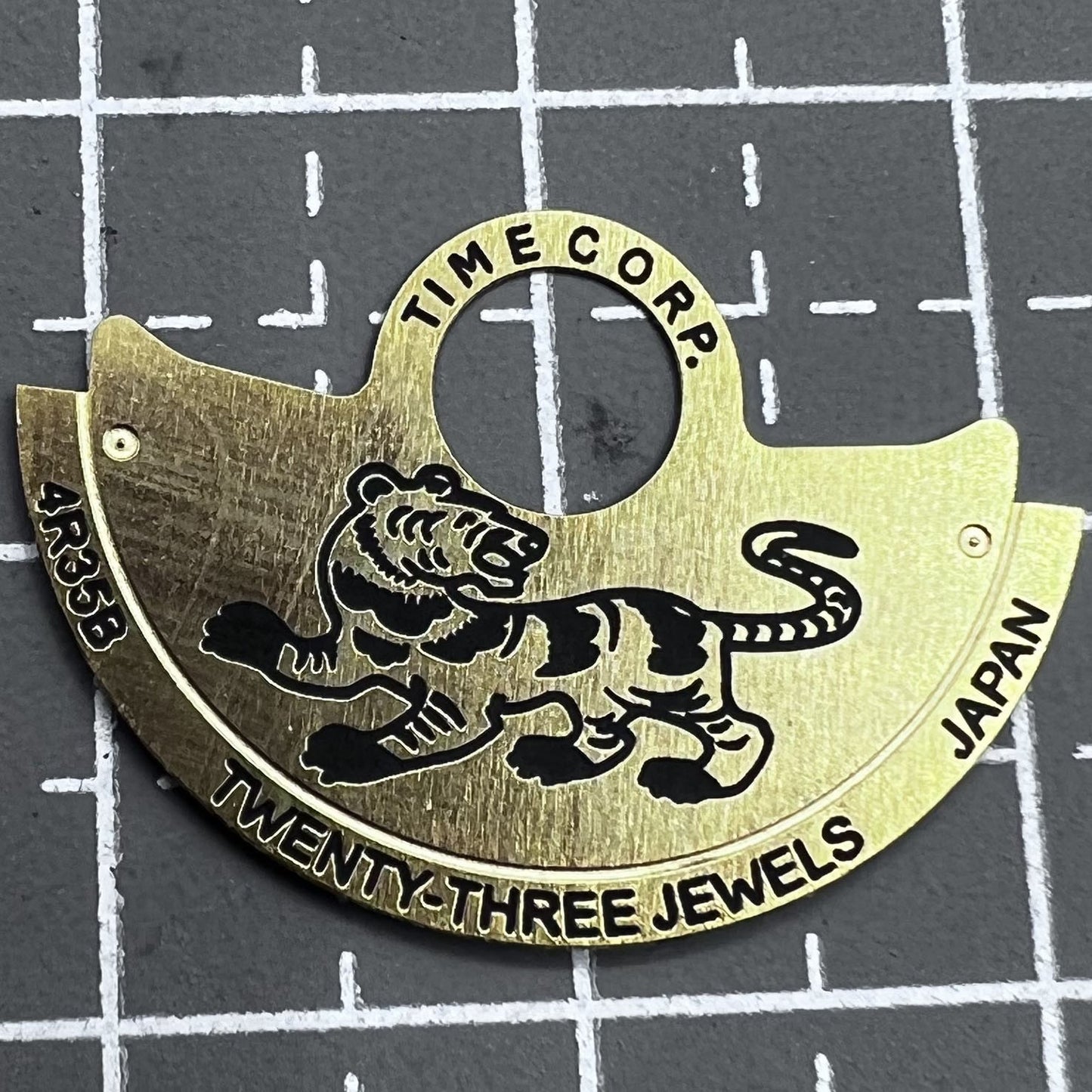 Golden Tiger Zodiac China Overlay Rotor Oscillating Weight für NH36 NH35 4R35