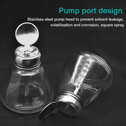 150ml Press-type Glass Alcohol Bottle Anti-static Watch Phone Repair Tool