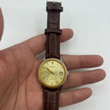 37mm Shanghai Manual Mechanical Watch Golden Nail Golden Dial Round Case 17 Jews