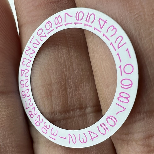 White Background Pink Character Disk Date Wheel for  NH35 NH36 Date@3