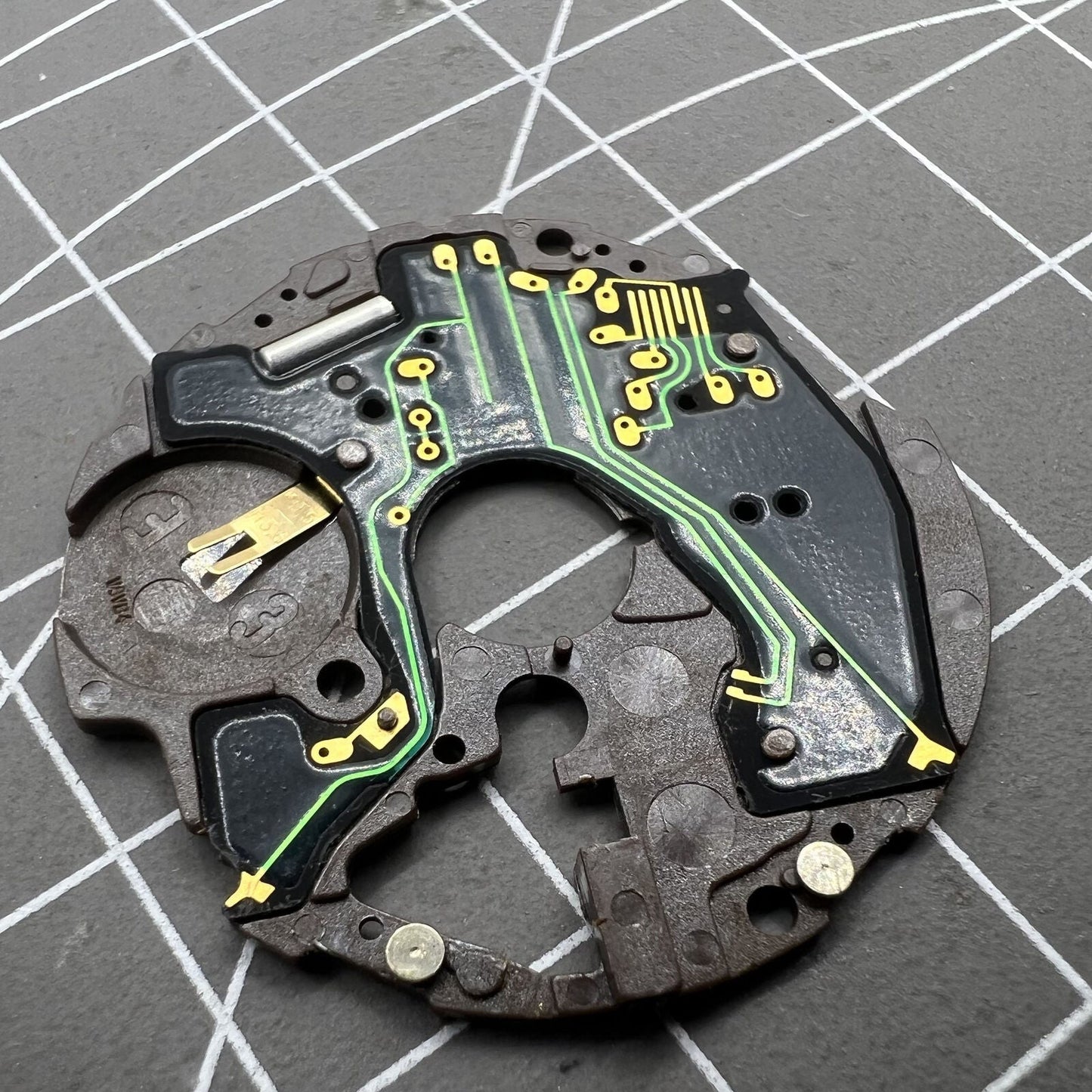 Circuit board for ETA 251.262 watch movement, precision replacement part for timepiece repair.