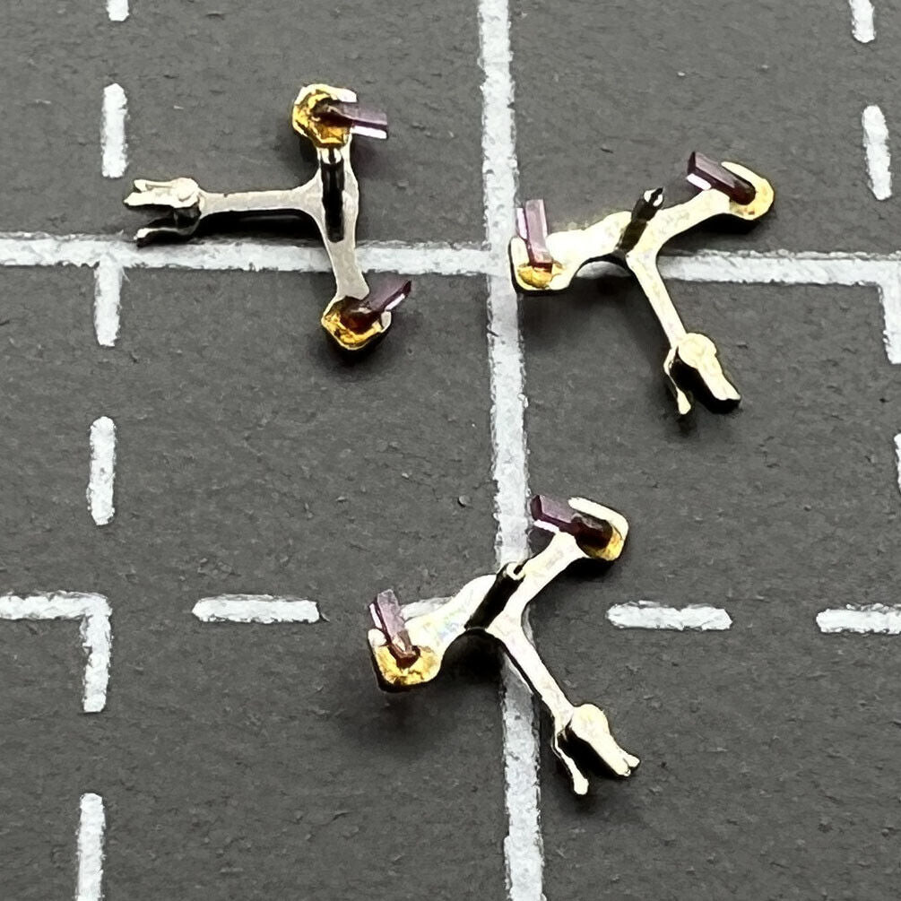 Pack of 3 generic pallet fork watch parts for Movement 7009 7S26 #710, precise watch repair accessory