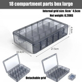 Plastic Container Box for Tools Case Screw Jewelry PartsTransparent Storage