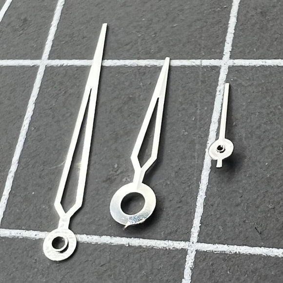 13mm Silver Trim Hollow Arrow Shape Watch Hands for Miyota 1L45 Quartz Movement