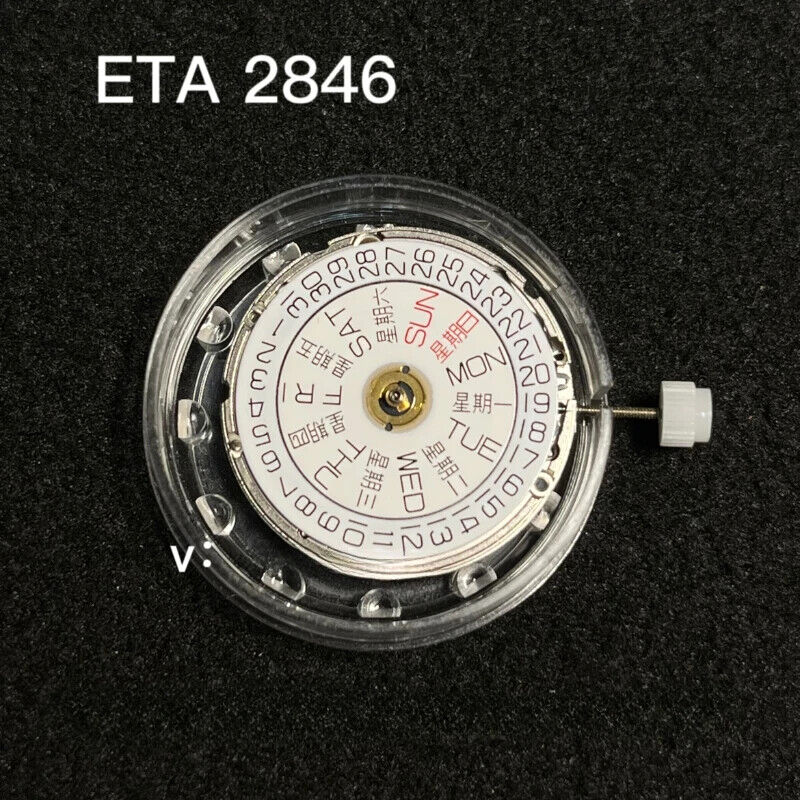 Montre à remontage automatique <tc>ETA</tc> 2846 V8, originale et fabriquée en Suisse. Accessoires