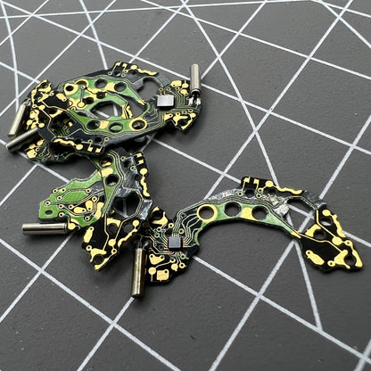 Generic 3-piece circuit board for Miyota FS00 FS10 FS20 quartz watch movement, compatible with precision timekeeping.