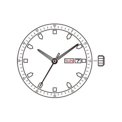 Miyota GM00 Japan Quartz Movement English & Chinese Character
