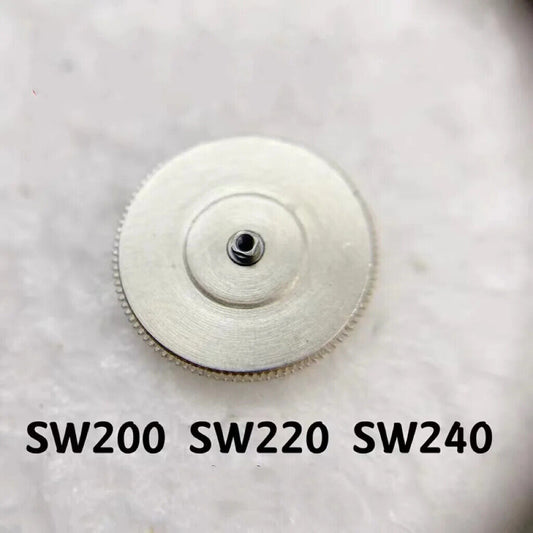 Complete barrel with mainspring for SW200 SW240 SW220 watch movements, high-quality replacement part.