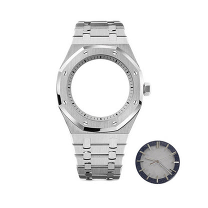 41MM Watch Case + Strap + Dial + Watch Hands for NH70 Modified Case