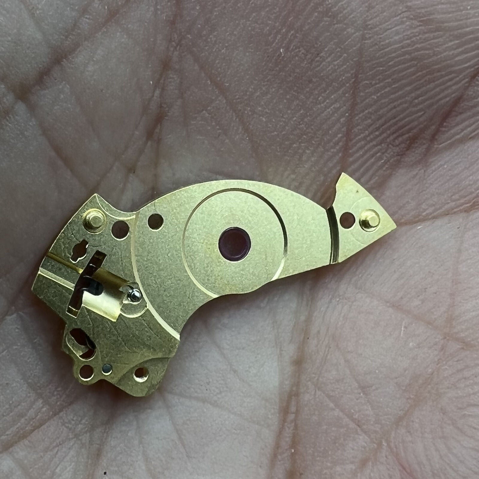 Gold strip watch splint for ETA 2836 2824 2834 2846 movements, premium quality replacement part.