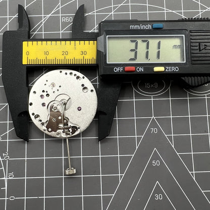 Asian Seagull ST3621 mechanical watch movement with ETA 6498, second hand at 6, replacement part for watches.