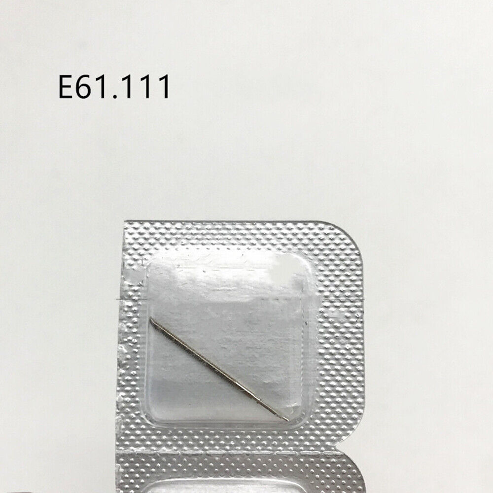 Swiss Made original watch winding stems for ETA E61.111 movement, precision replacement parts for repairs.