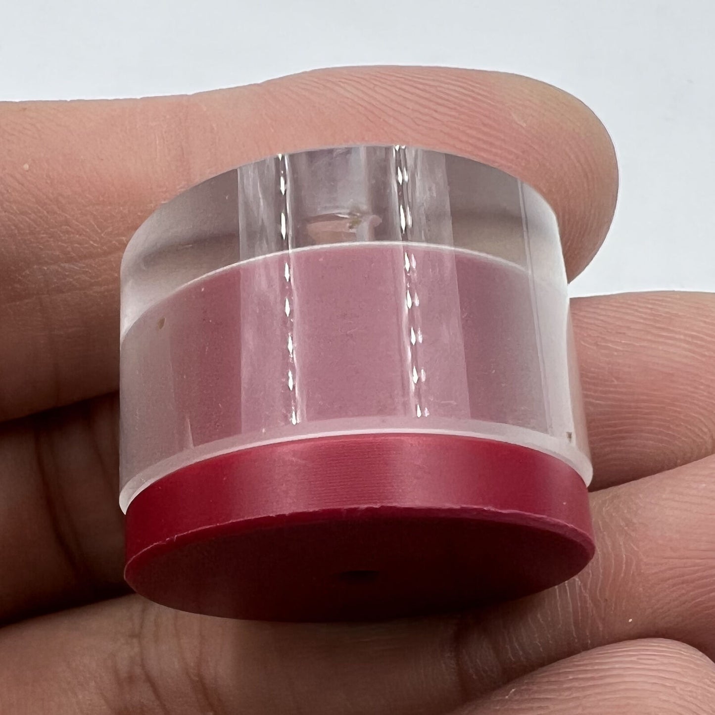 Horotec MSA03.310 Swiss made tool for closing watch mainspring barrel covers, precision watch accessory in use.