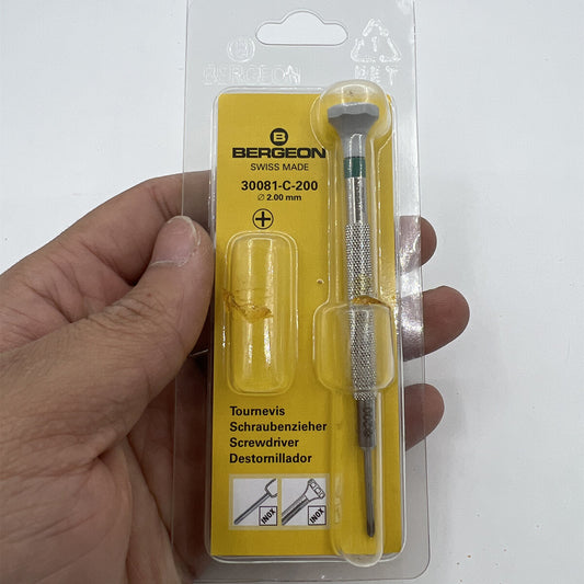 Bergeon 30081-C-200 Screwdriver Phillips 2.00mm Ergonomic Screwdriver