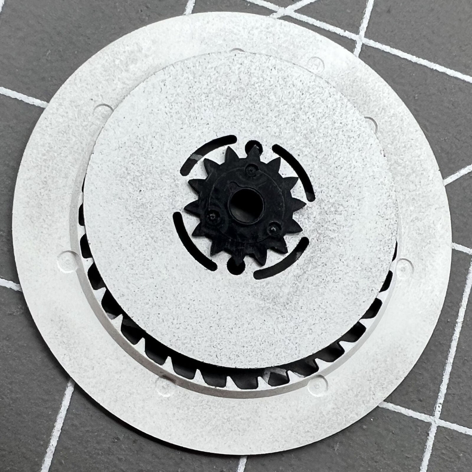 Black Arabic/English font date and week disk wheels for NH36 3/3.8 watch movement precision parts.