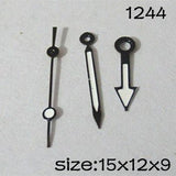 Black Set of Watch Hands 15mm/12mm/9mm Length for Miyota 2035 Movement NO.1244