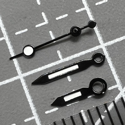 2 Sets/Pack 11mm Black Trim Green Lume Hands Set for Miyota 2035 2115 2105 230