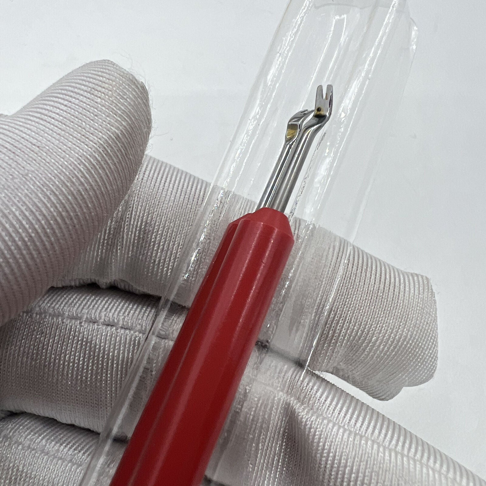 Swiss Bergeon 5430 hairspring collet lever 1.80mm width for precise watch repair and adjustment tool.