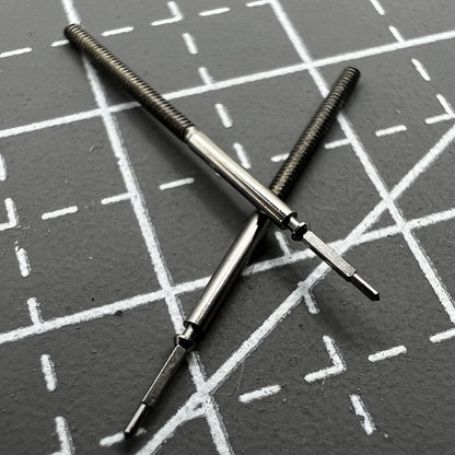 Watch winding stem for Ronda 715 quartz movement, precise fit for seamless operation.
